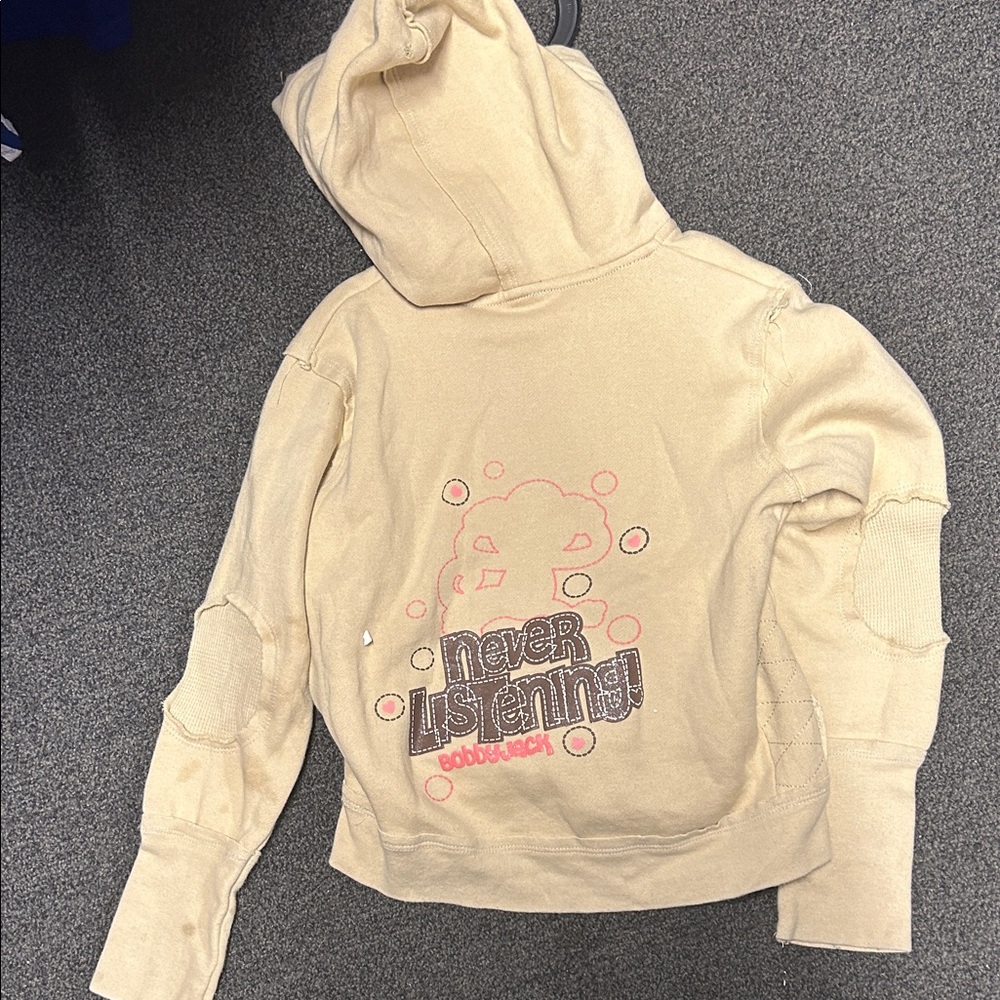Original Bobby Jack Kids Beige Graphic Hoodie - Picture 4 of 7